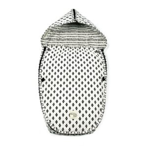 Mama Pato, tienda online de productos para bebés - Saco Universal Bohemia Walking Mum de color negro y blanco