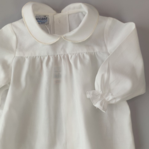 BLUSA VELLA CUELLO BEBE MARFIL PANGASA