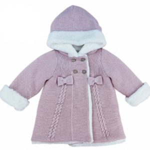 ABRIGO ROSA CON PELO 36 M